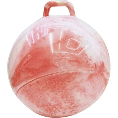 Ballon gonflable coloré en PVC de 45 cm d'épaisseur, avec poignée arc-en-ciel, idéal pour le yoga et les sauts. (1/5)