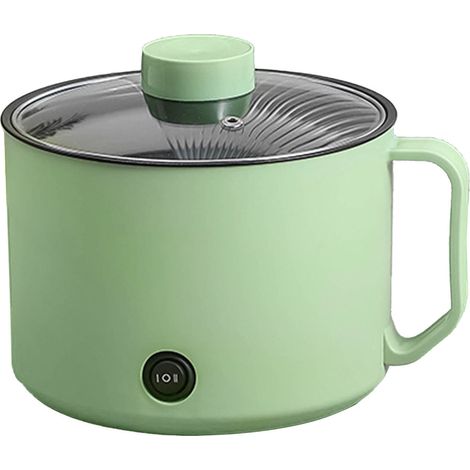 Mini-cuiseur électrique multifonction vert menthe 220V pour nouilles rapides, usage personnel et dortoir étudiant (1/5)