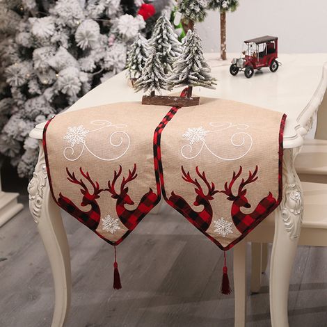 Housse De Chaise - Motif Père Noël - Tissu Non Tissé - Pour Salle À Manger Ou Événements Festifs - 1 Pièce (1/5)