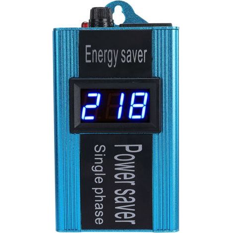 Smart Energy Saver Power Saving Devices Intelligent Power Factor Saver Electricity Saving Box 100KW Blue EU Plug