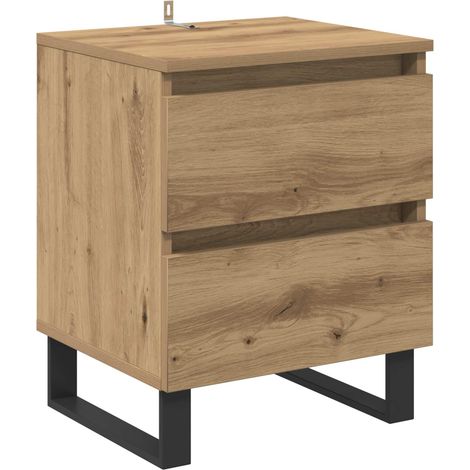 Maison Exclusive - Armadio da Notte Rovere artigianale 40 x 35 x 50 cm (1/5)