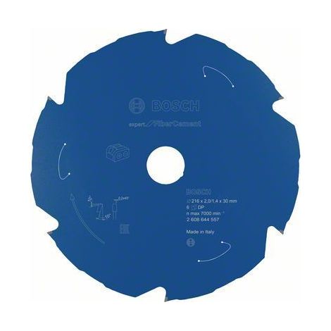 Lama circolare BOSCH Expert for Fibre Cement per seghe a batteria 216 x 2/1,4 x 30 T6 - 2608644557