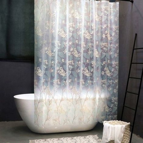 Tenda da doccia in EVA 180 x 180 cm, tenda da doccia trasparente, tenda da bagno antimuffa, ecologica, lavabile, tenda da doccia semitrasparente - Fei Yu (1/4)
