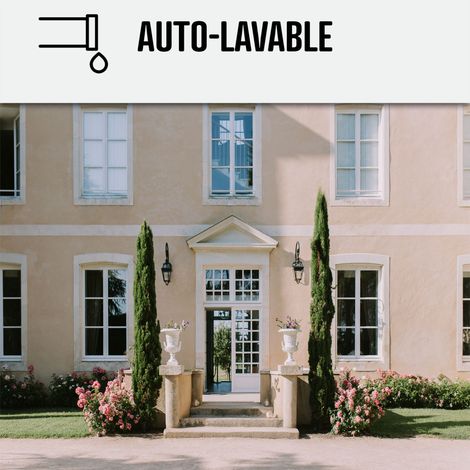 Arcane Industries – Peinture façade siloxane hydrofuge 10 L – Protection 20 ans – Résistance aux intempéries et à la pollution – Couvrance jusqu'à 60 m²