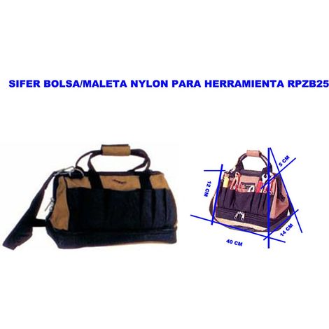 Mallette à outils en nylon SIFER RPZB25