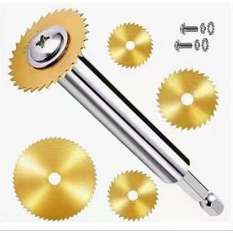 Coupe-tube hexagonal PVC 12 mm ensemble doré avec lames de scie (22 mm, 23 mm, 32 mm, 35 mm, 44 mm) pour perceuse électrique