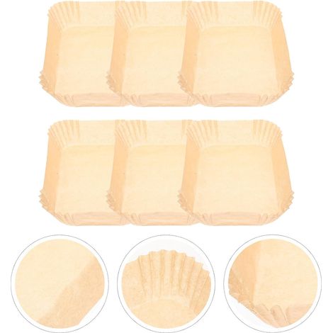 Papier sulfurisé friteuse à air 22x14 cm, lot 100 feuilles cuisson antiadhésives, résistant chaleur et huile, accessoire cuisine pratique (1/5)