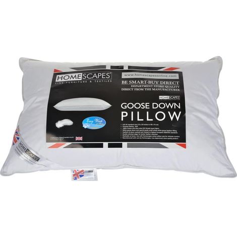 HOMESCAPES Goose Down Pillow (1/4)