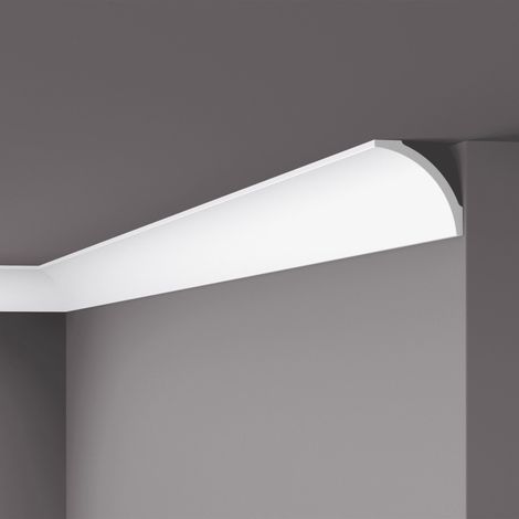 Eckleiste NMC B8 NOMASTYL Noel Marquet Zierleiste Stuckleiste Zeitloses Klassisches Design weiß 2 m (1/5)