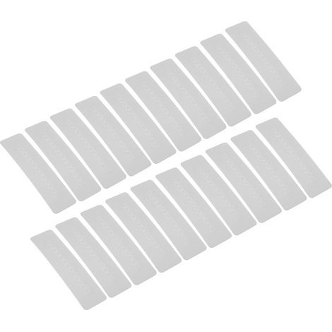 20 pièces Planche Isolante en PVC pour Extensions de Cheveux, Protection Rectangulaire pour Cuir Chevelure (1/5)