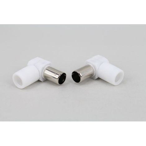 90-degree angled TV antenna connection cable, 9.5 cm, solderless antenna, right-angle angled head, video cable (1/5)