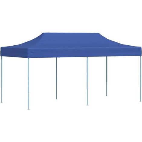 tente pliante bleue de 6 mètres (1/5)