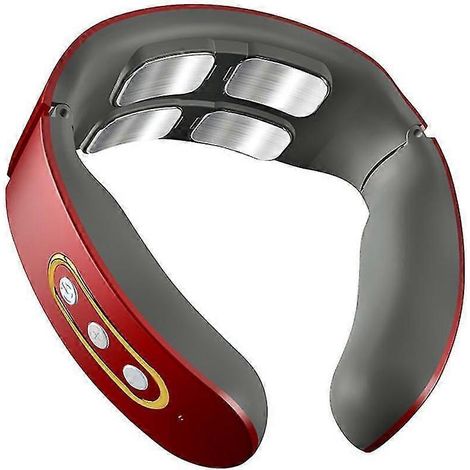 AquaForge EMS Elektrisches Nackenmassagegerät, 6 Modi und 9 Intensitätsstufen, kabellose Nacken- und Schultermassage, Nacken- und Rückenmassage, Wärmefunktion, Physiotherapie und Schmerzlinderung (1/4)