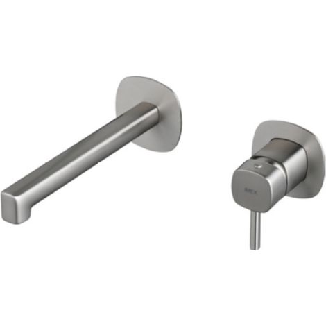 Monomando empotrado lavabo Toscana níquel cepillado [ IMEX® ] (1/2)