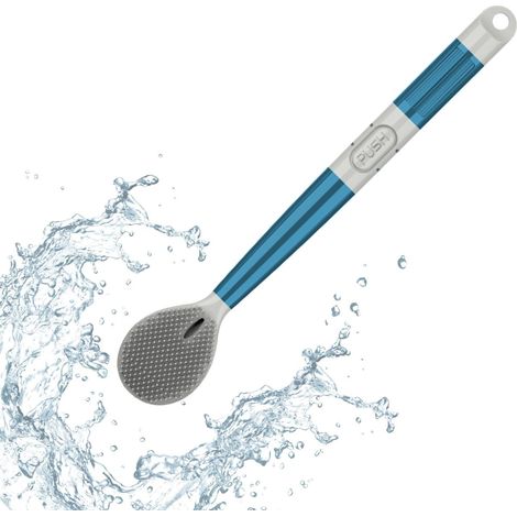Toilet Brushes Heavy Duty Silicone Bristle Scrubber with