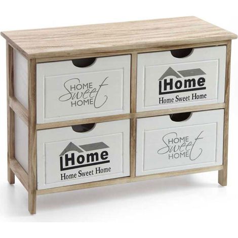 Kommode mit 4 Schubladen cm 67 x 28 x 47 h (1/2)