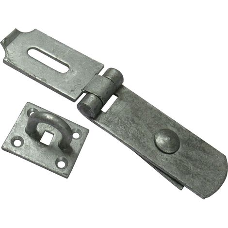 Heavy Duty Swivel Hasp & Staple 10" (Galvanised Locking Gate Door Security)