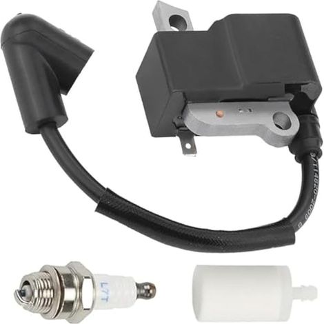 Bobine de Module d'allumage Bougie d'allumage pour Husqvarna 435 435E 440E 445 445 E 450 450E tronçonneuse pour Jonsered CS2245 CS2245S CS2250S remplace 573935702 544243801 573935701 505427201 (1/5)