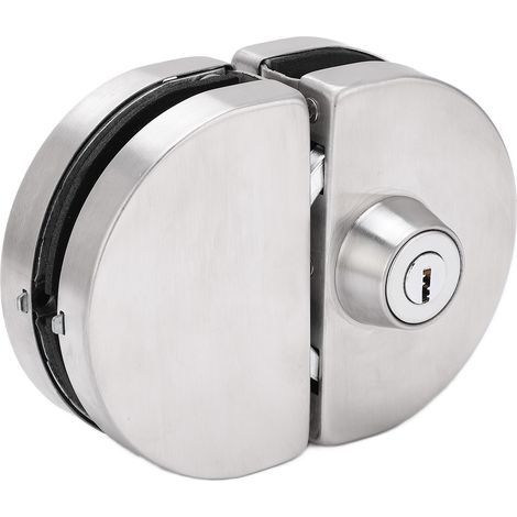 Serrure de Sûreté pour Porte en Verre, Installation Rapide avec Adhésif Puissant pour Bureau ou Domicile, Fournie avec 3 Clés (1/5)