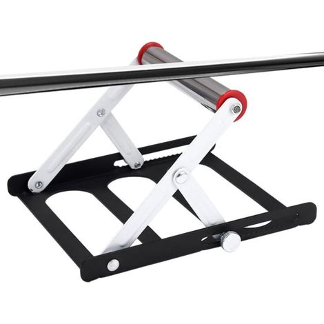 Support pour scie à onglets - Cadre de montage réglable et pliable pour scie à onglets - Cadre de support - Pour une fixation au sol, la fabrication de meubles, la menuiserie et les projets de bricola (1/4)