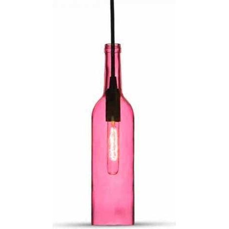 V-TAC VT-7558 Bouteille décorative en verre rose-fuchsia led lustre 1MT E14 douille Ф72mm sku 3774 (1/5)