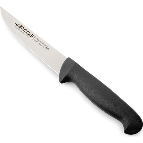 Küchenmesser Arcos 2900 - Prof  290425 aus Nitrum-Edelstahl und mango ergonomische schwarze Polypropylenklinge und 13 cm Klinge, Schaukasten
