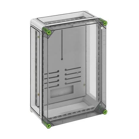 Spelsberg Boîtier de compteur, Indice de protection IP65, Résistance aux chocs IK08, Classe de protection II, Tension d'isolement assignée 400V AC, sans halogène, 02000301 (1/2)