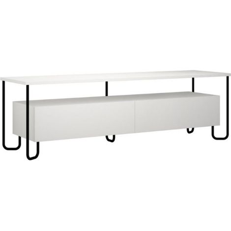 Porta Tv bianco due ante 150x42x45h cm (1/4)