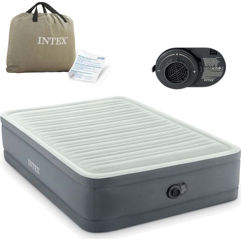 Matelas gonflable 191x137x46 cm avec pompe électrique intégrée INTEX 64904ND (1/5)