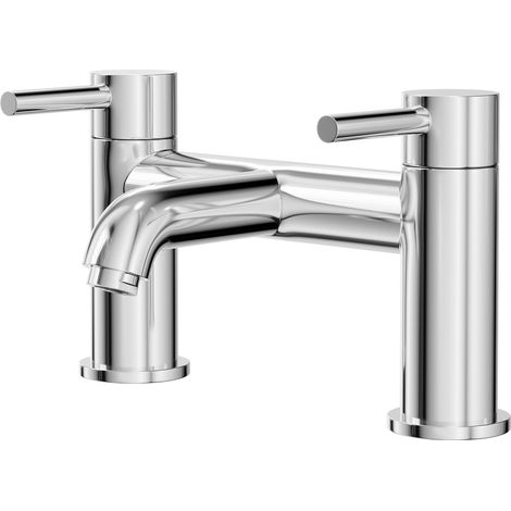 Colore Round Polished Chrome Bath Filler Tap (1/5)