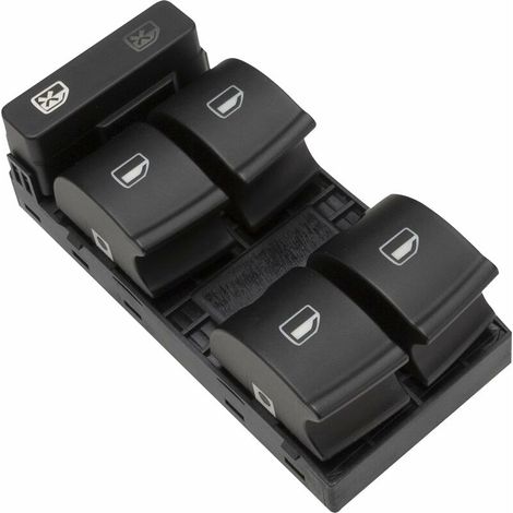 Interrupteur Commande Leve vitre， Bouton électrique pour fenêtre 8E0959851 8E0959851B for A4 B6 B7 Seat Exeo