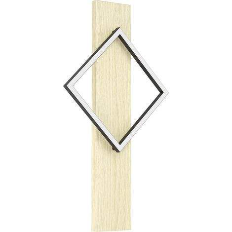 Applique murale design Boyal noir avec bois - 901928