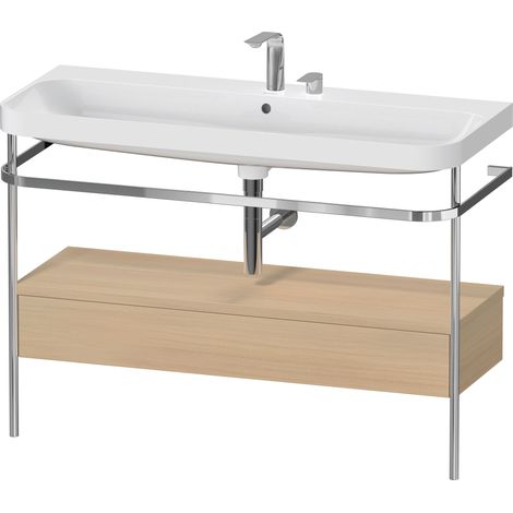 Set c-bonded Duravit Happy D.2 Plus con consola metálica y cajón,