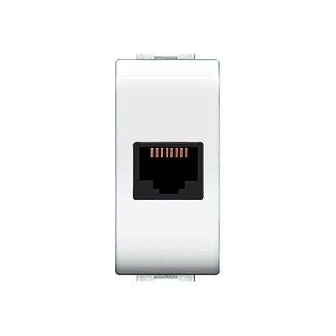 Presa Telefonica Rj11 Mylife Bianco (Elettrocanali Cod. Ecl4084Wh)