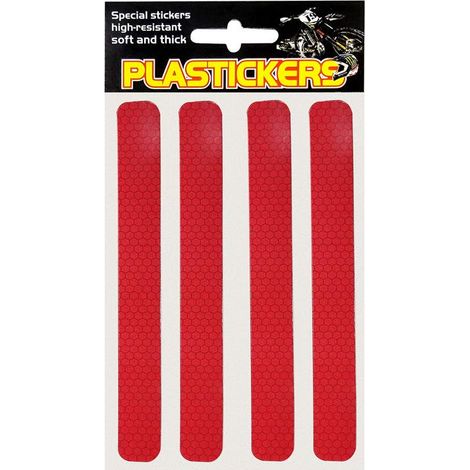 Strisce Rifrangenti per Plastiche Moto, Rosso, 19, 2 x 9, 5 cm (1/3)