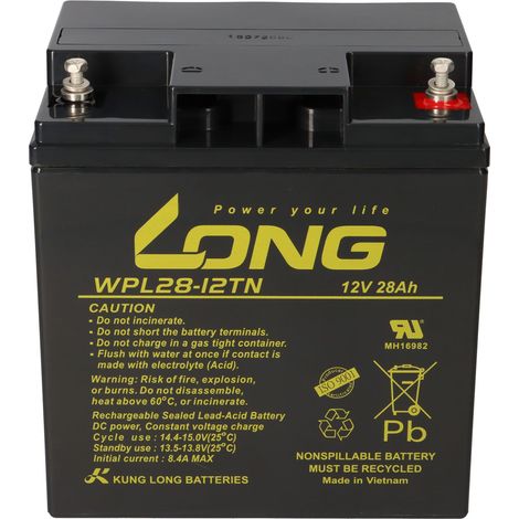 Kung Long Akku 12V 28Ah Pb Batterie Bleigel WPL28-12TN Longlife (1/5)