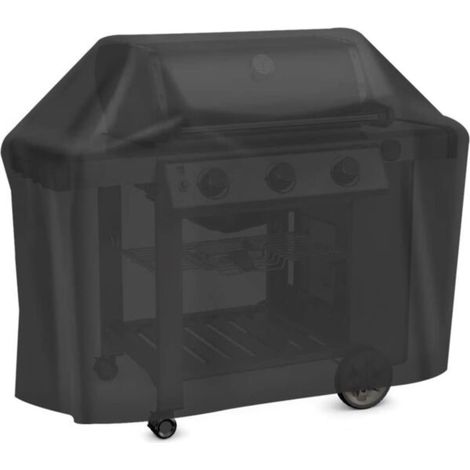 Housse de barbecue imperméable, coupe-vent et résistante aux déchirures, avec sangles et sac de rangement (145 x 61 x 117 cm) (1/5)