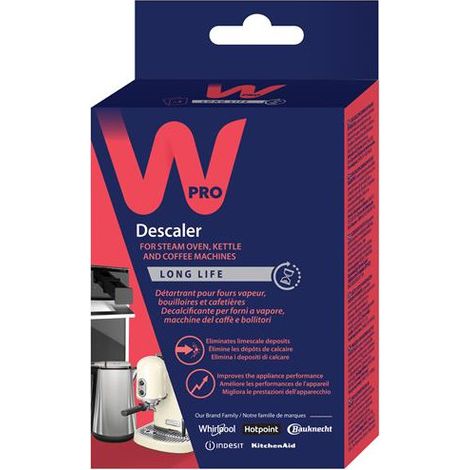 Anticalcaire pour four/ bouilloire/ machine à café (3 sacs de 25g), Wpro - C00859349 (1/3)