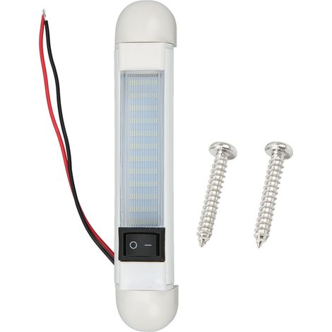 Plafonnier étanche IP65 12V DC pour bateau, veilleuse LED blanc 1W, luminaire de cabine pour camping-car ou lecture. (1/5)