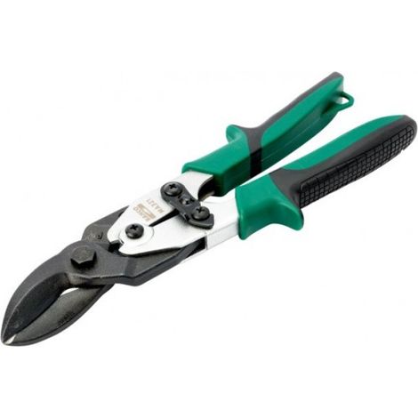 BAHCO - Cisaille à tôle coupe à droite puissance par levier, poignée verte,jusqu'à 1,8mm