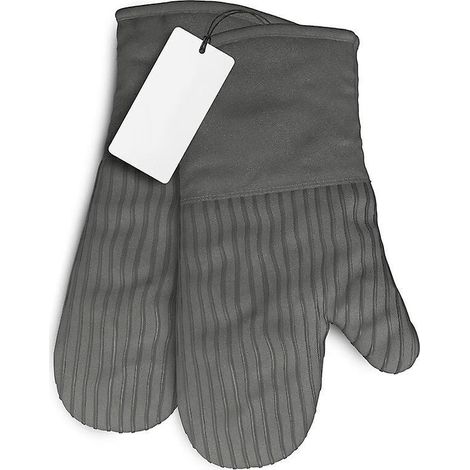 Ein Paar graue Big Red House Küchenhandschuhe, Ofenhandschuhe mit einer Hitzebeständigkeit von 232 °C (1/5)