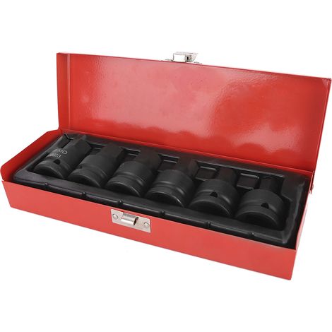 Kit de 6 douilles hexagonales 3/4" pour clés H14, H17, H19, H21, H22 et H23 mm (1/5)