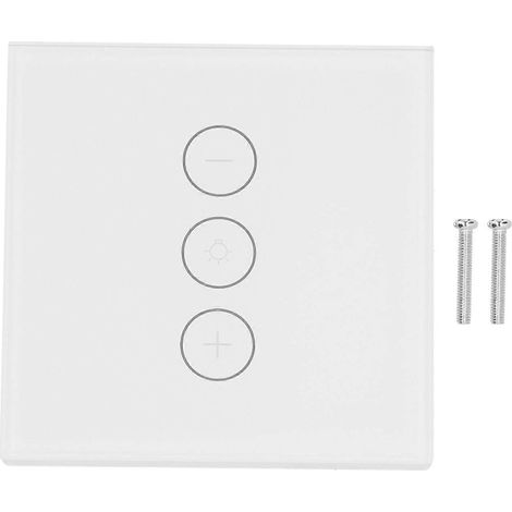Intelligenter WLAN-Lichtschalter mit Sprachsteuerung, 3-fach verstellbar, Typ 86, 100–240 V AC (Haushaltsspannung)