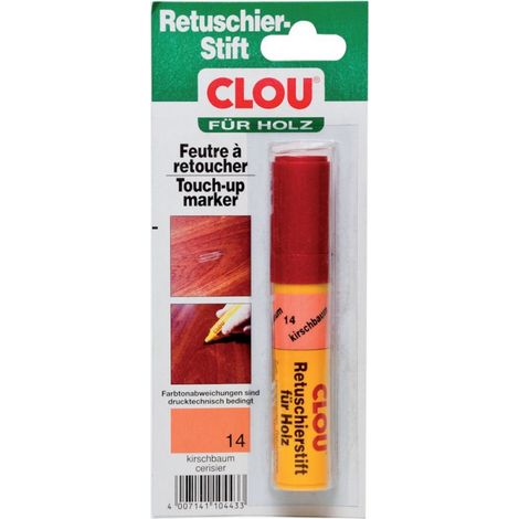 Rotulador de retocar para madera Nr. 14 cerezo (por 4)