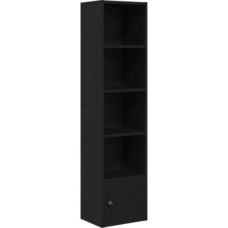 Maison Exclusive - Bücherregal Schwarz Eichen-Optik 31x24x127 cm