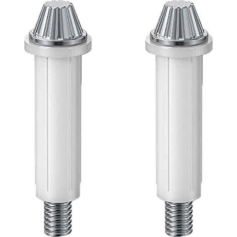 Kit de 2 pivots inférieurs pour porte pliante, base réglable de 9,5 mm (3/8 po), axes en acier durable, finition antirouille (1/3)