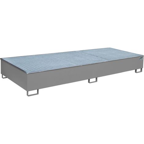 Bauer Südlohn Bac à étagère avec insert PE RW-GR 3300-3 PE, peint, gris souris