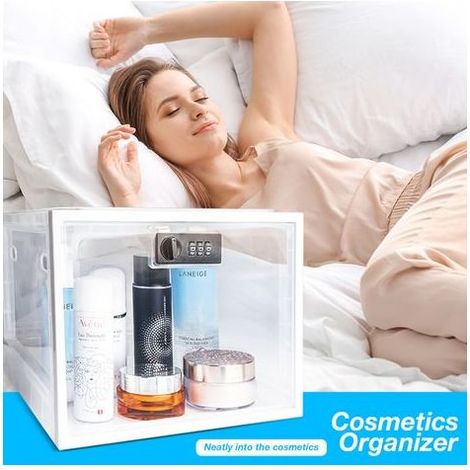 Grande boîte de rangement sécurisée pour médicaments - Boîtes verrouillables gérateur-Casier pour tablette et téléphone portable