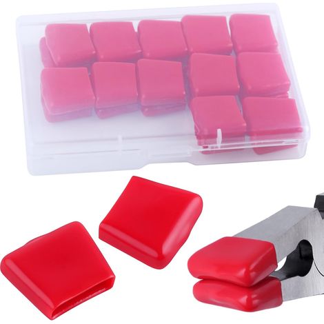 24PCS embouts en caoutchouc de remplacement pour pinces en verre de 6 pouces embouts en caoutchouc pour pinces en verre d’embout incurvée embouts en caoutchouc pour pinces en verre de (1/4)