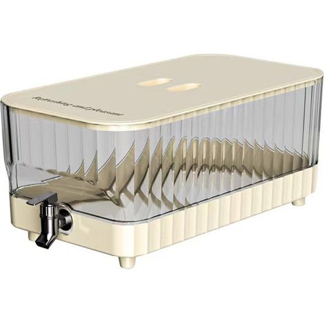 1 dispensador de bebidas de 5,3 L con grifo de PC+ABS sin BPA para nevera de camping (1/5)